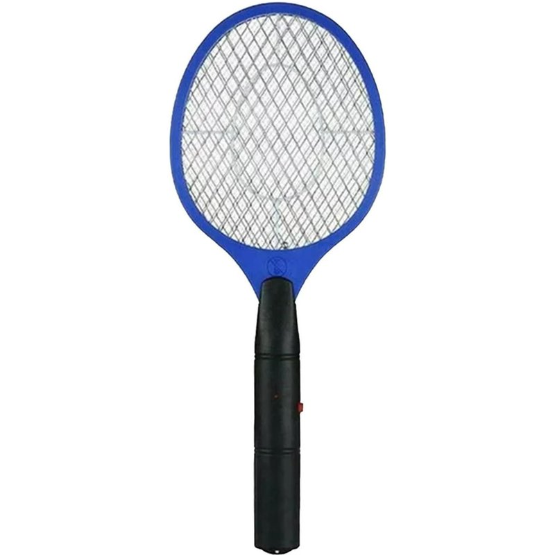 Electric Fly Swatter and Fly Swatter for Outdoor/Indoor Tennis Battery Operated 2 x AA Batteries Not Included Fly Repellent Spray (Blue, One Size)