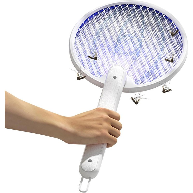Fly Swatter pour à l'intérieur, la Raquette de la Mouche électrique,Bouche électrique Pliante des ménages Swatter - Produits de Portables sûrs, Fournitures en Plein air pour l'intérieur,