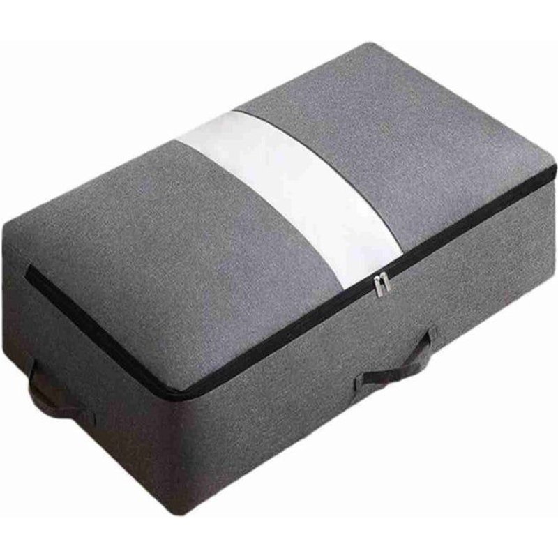 Lot De 2 Sacs De Rangement Sous Le Lit, 80 X 47 X 25 Cm, Tissu RĂ©sistant, Pliables Pour VĂȘtements Et Couvertures