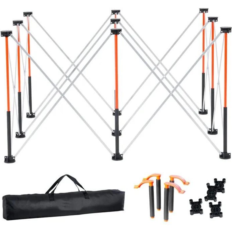 Châssis Pliable pour Établi 126,7x66,5x86,7 cm-Duoku-Support de Travail avec Capacité de Charge de 1135 kg-Sans Assemblage Requis