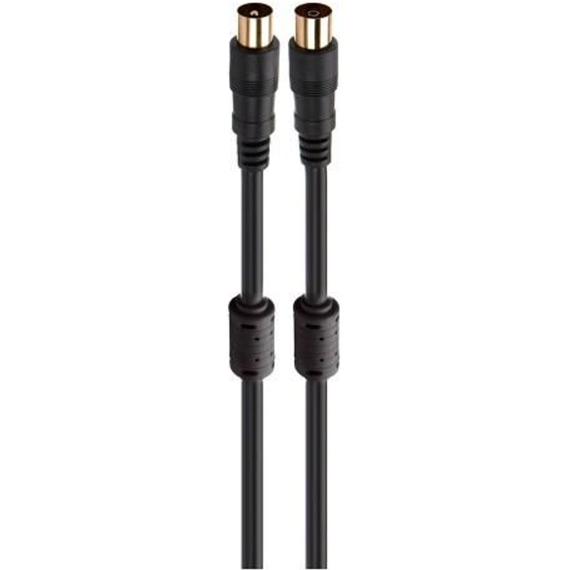 Fonestar Ant-ne Negro - Cable De Antena Tv - VĂdeo Coaxial Macho A Antena Tv - VĂdeo Coaxial Hembra 1,5 Metros