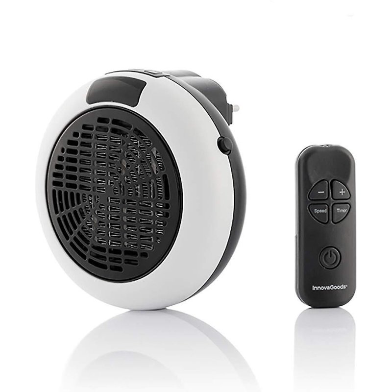 2025 - Radiateur céramique avec télécommande 600 W, 600 W, plastique, blanc