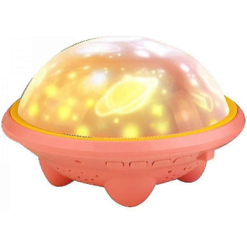 Projecteur De Ciel Étoilé, Veilleuse Musicale Pour Chambre À Coucher (Rose)