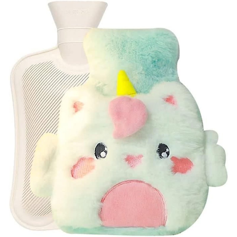 Bouillotte En Peluche, Bouillotte En Peluche De Dessin Animé, Bouillotte Avec Couvercle, Bouillotte