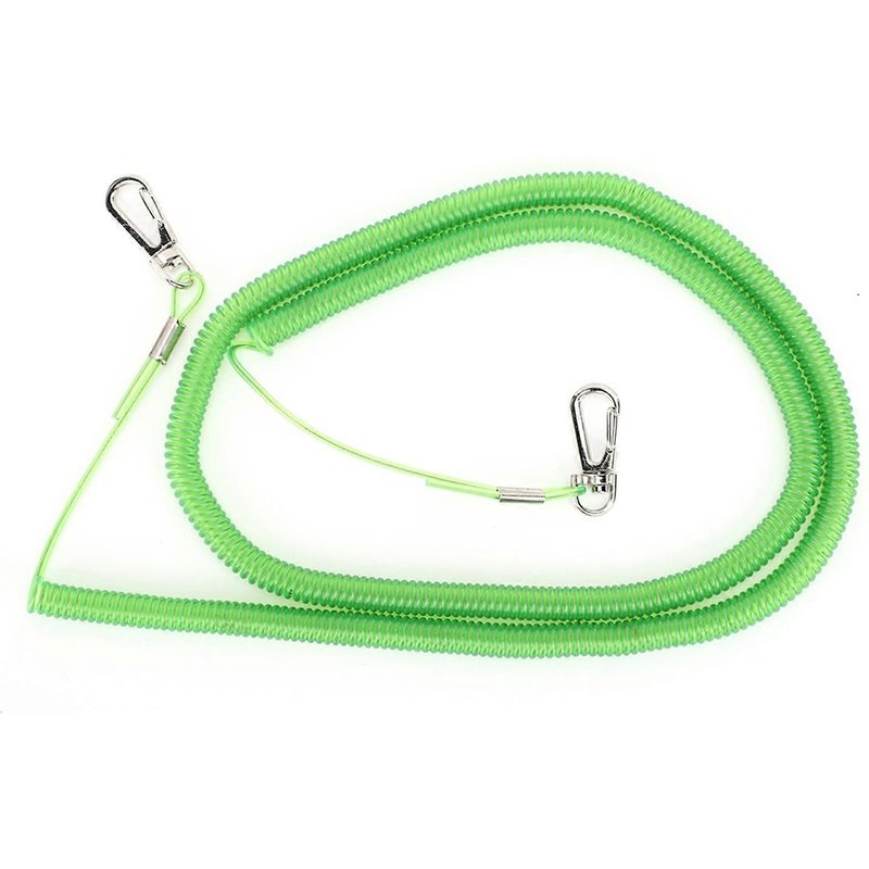 Longe De Pêche Flexible En Caoutchouc De 20 À 25 M, Avec Câble De Sécurité Et Crochet En Acier Inoxydable, Anti-Perte