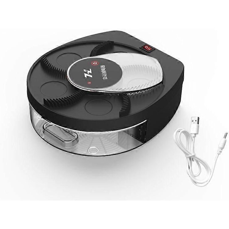 Piège à mouches électrique automatique - Capture 360° - Attrape-mouches amovible et suspendu - Chargement USB - Noir