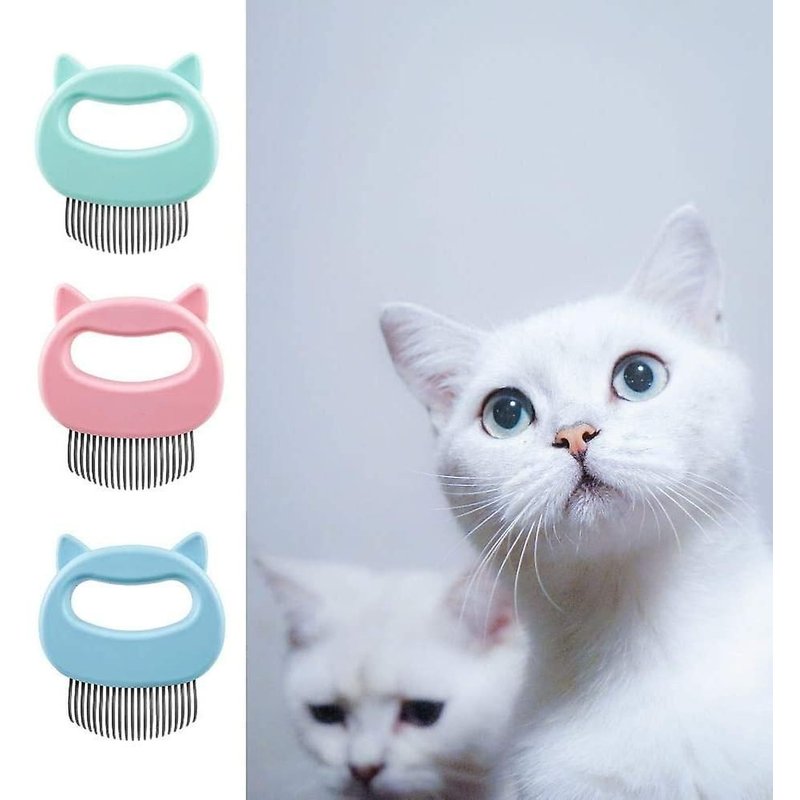 Lot de 3 peignes massants pour animaux de compagnie, brosses de nettoyage pour chiens et chats, pour Ă©liminer les poils emmĂȘlĂ©s et les noeuds