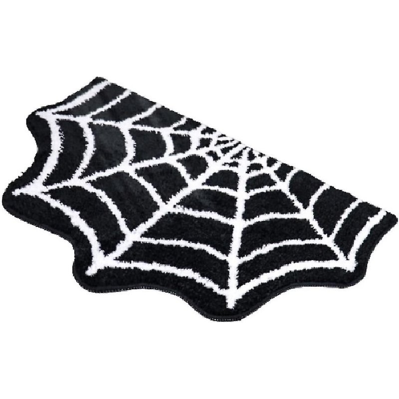 Tapis de bain en toile d'araignée, tapis de bain d'Halloween, tapis non tissé, tapis en toile d'araignée, paillasson, tapis de sol, tapis de maison