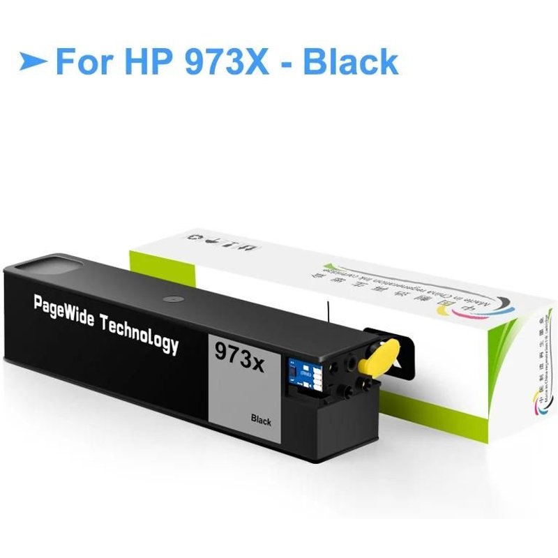 Cartouche d'encre Compatible 973 973X 973XL avec encre pigmentée pour imprimante HP 352dw 377dw 452dn 452dw 477dn 477dw 552dw 973 BK