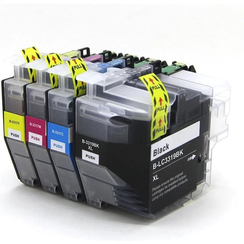 Cartouche d'encre LC3317XL LC3319XL LC-3317XL LC-3319XL pour imprimante Brother MFC J5330DW J5730DW J6530DW J6730DW 1SET(4PC)