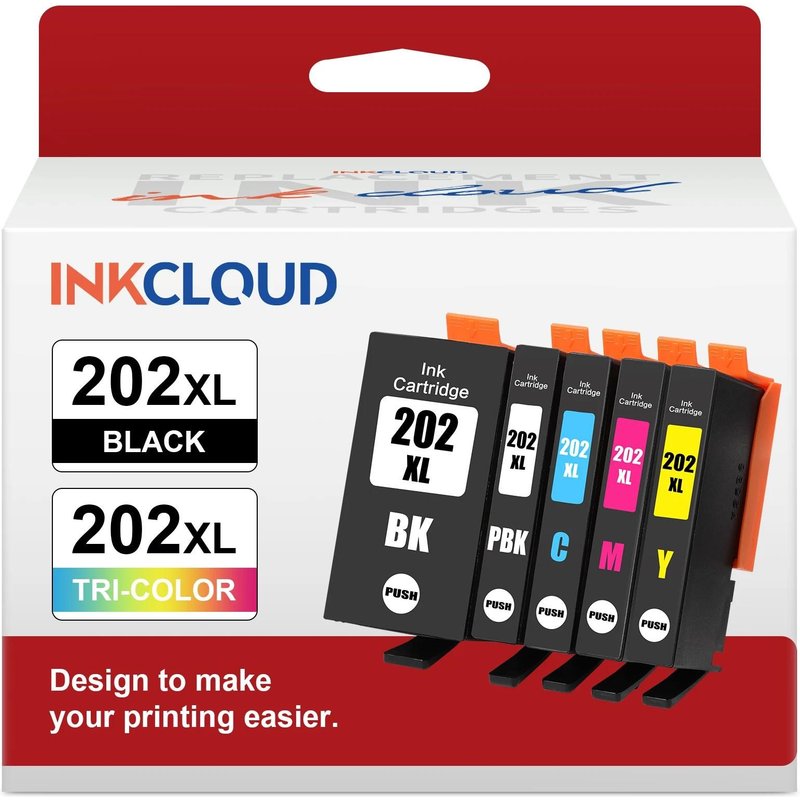 202XL cartouche d'encre Compatible pour Epson 202 XL XP6105 XP6100 XP6000 XP6005 2BK 1C 1M 1Y