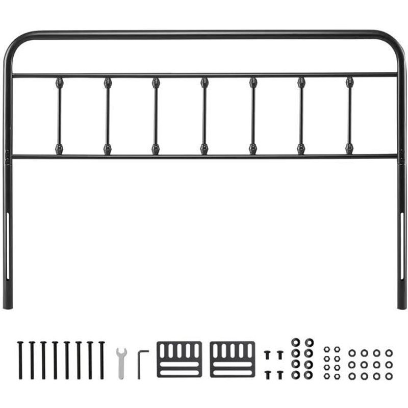 TĂȘte De Lit Pour Lit Queen Size-Duoku-TĂȘte De Lit Sur Pied En MĂ©tal-Pour Chambre-Avec Cadre En Acier Au Carbone De Haute QualitĂ©