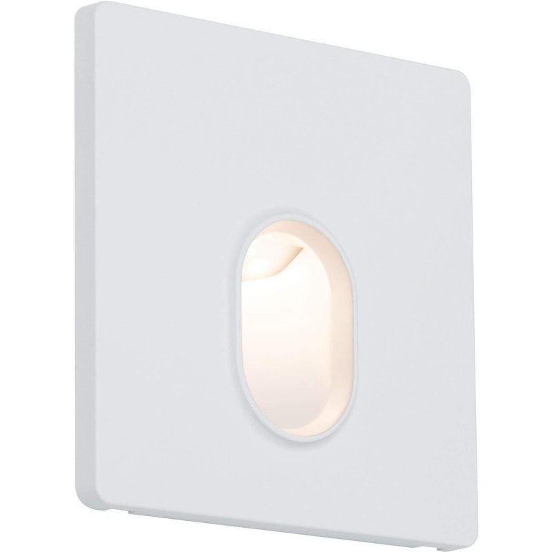 spots encastrés LED encastré mural carré incl. 1x1,7 watts projecteurs encastrés Blanc dépoli spot plastique lampe encastrée 2700 K