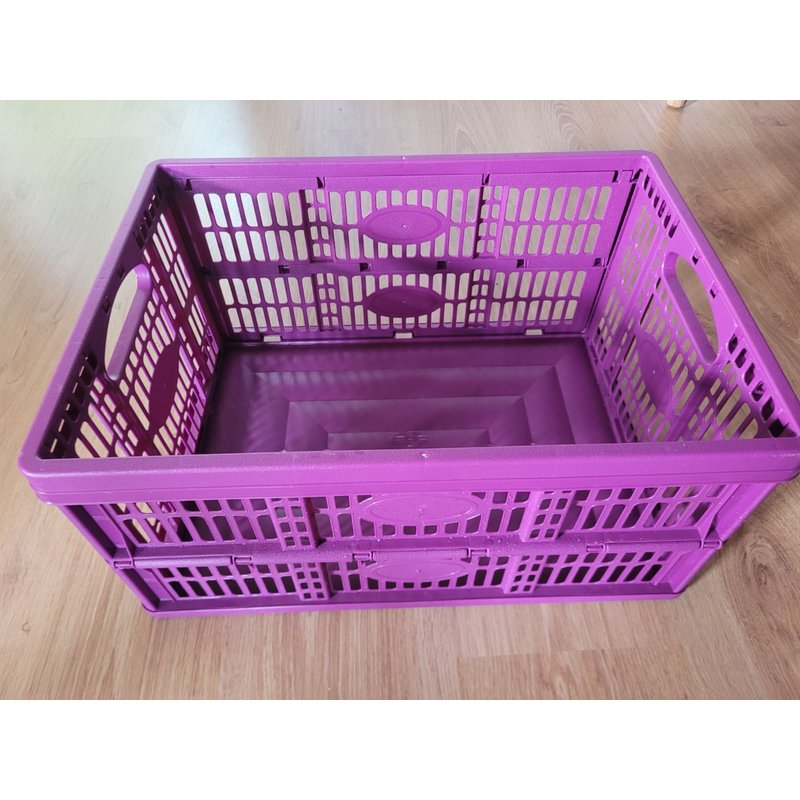 Casier Pliant 32l Prune Rangement