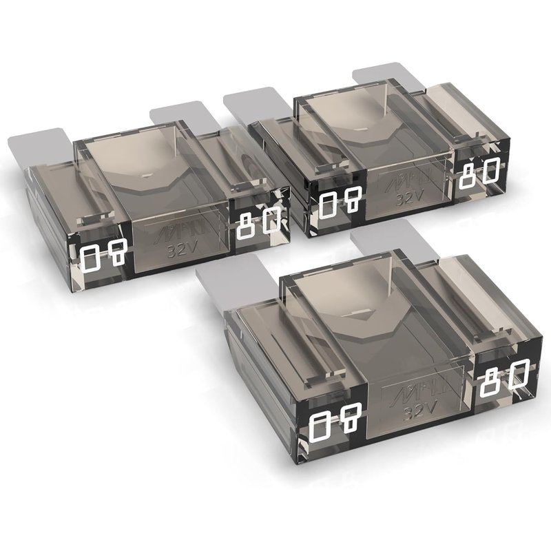 Fusible À Lame Maxi 20-80A, Fusible Enfichable D'Automobile, Choix : 80A Ampères, Blanc, 3 Pièces