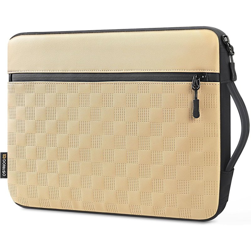 Sacoche Étanche Pour Macbook Pro 14"" M1/M2/M3 - Housse Protectrice Anti-Choc Compatible Macbook Air 14 Pouces,Beige