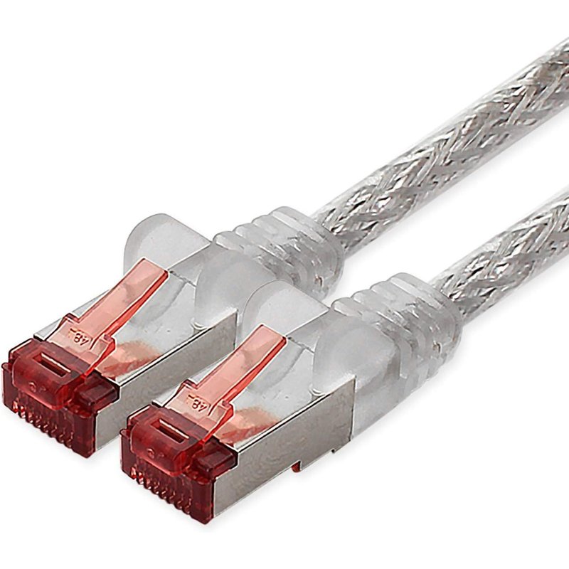 Câble réseau Cat.6 2m transparent-1 x câble Ethernet Lankabel Cat6 Câble réseau Lan Sftp Pimf patch cable 1000 Mbit s
