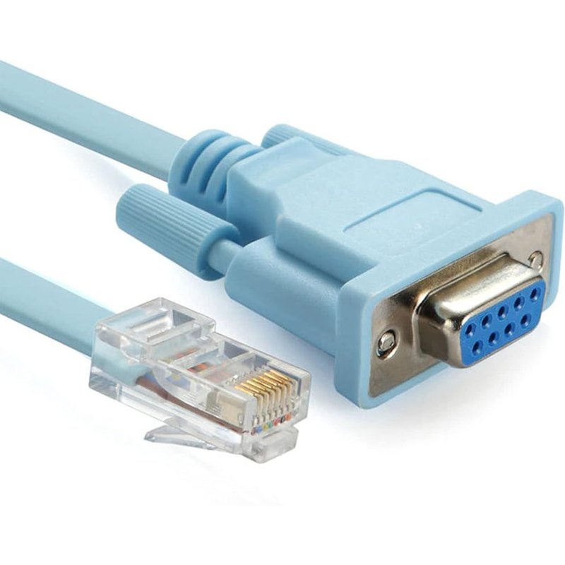 RJ45 Male to DB9 RS232 Female Network Console Cable Adapter Converter for Cisco Switch Router,1.8m/5.94ft