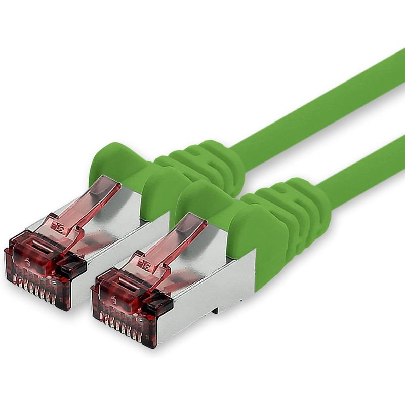 Câble réseau Cat.6 7,5m vert-1 x câble Ethernet Lankabel Cat6 Câble réseau Lan Sftp Pimf patch cable 1000 Mbit s
