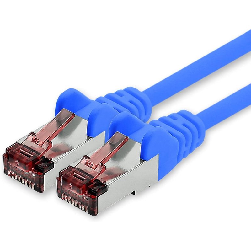 Câble réseau Cat.6 7,5m bleu-1 x câble Ethernet Lankabel Cat6 Câble réseau Lan Sftp Pimf patch cable 1000 Mbit s