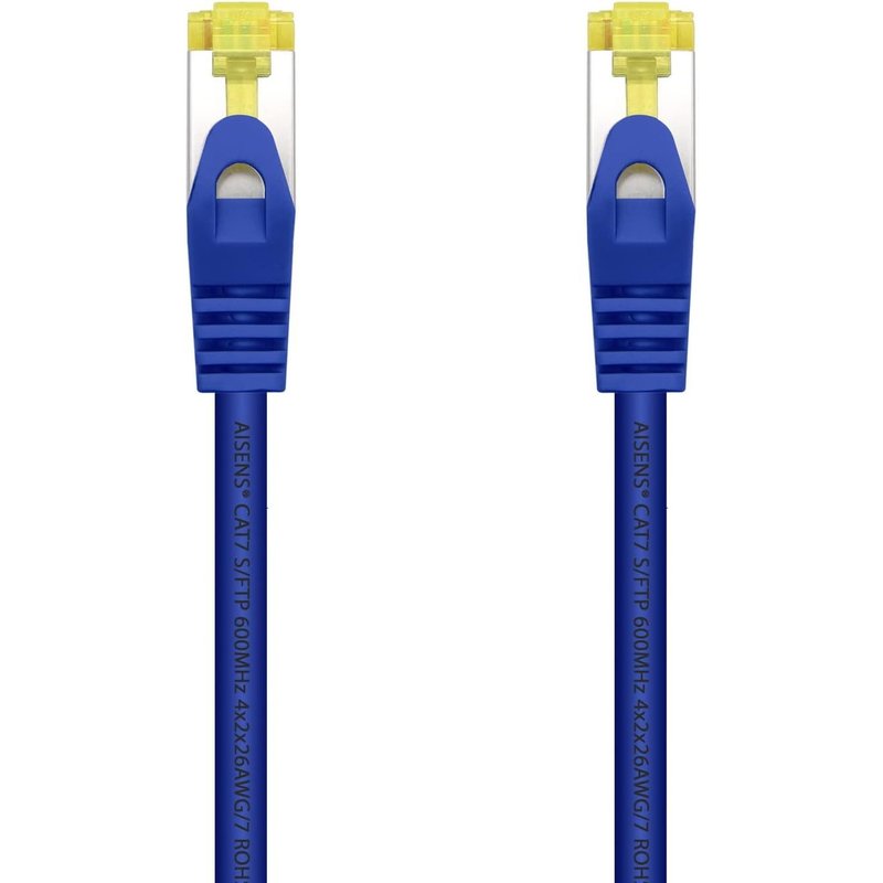 Câble réseau RJ45 LSZH Cat.7 600 MHz S/FTP PIMF AWG26,bleu,2 m