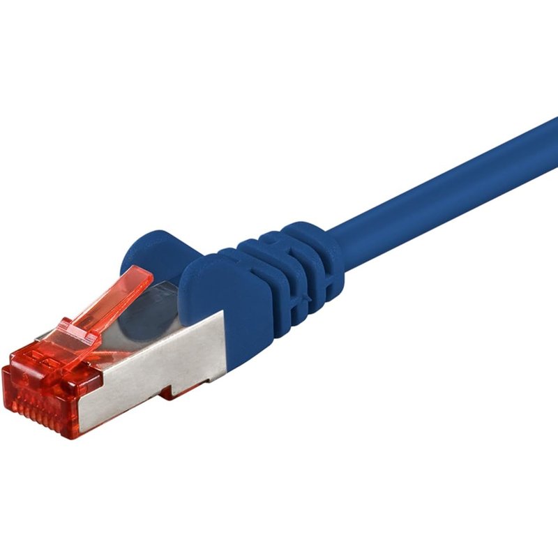 Câble réseau Cat 6 Câble LAN pour Gigabit Ethernet S-FTP,5m,bleu,1