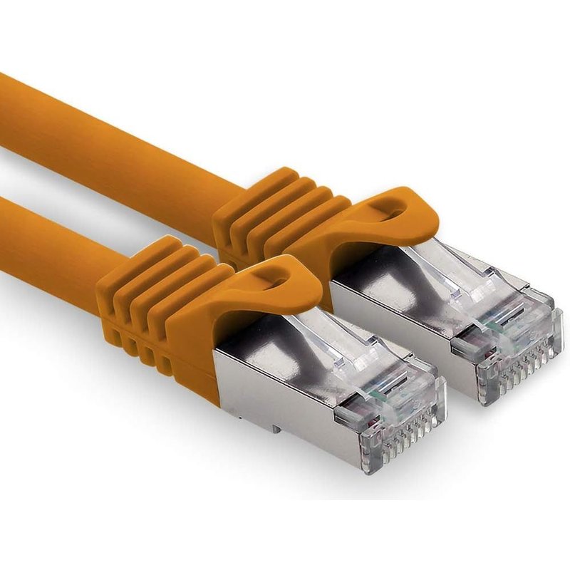 Câble Réseau Cat7 Cat7 10 GB/s SFTP-1x 5m-RJ45 Ethernet LAN DSL Routeur Modem-Orange