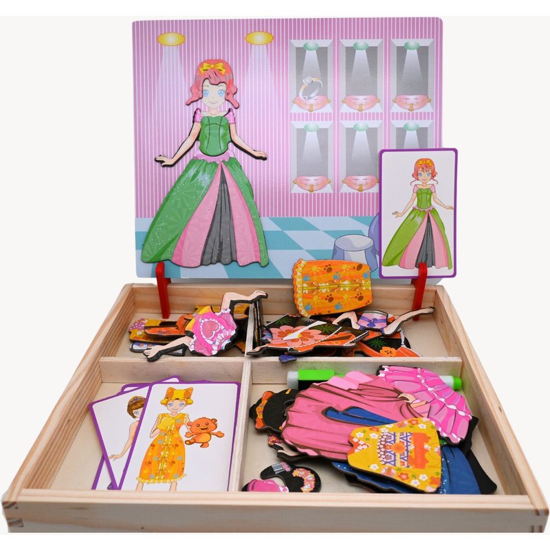 Magnetibook Robes De Princesses - Puzzle Magnétique