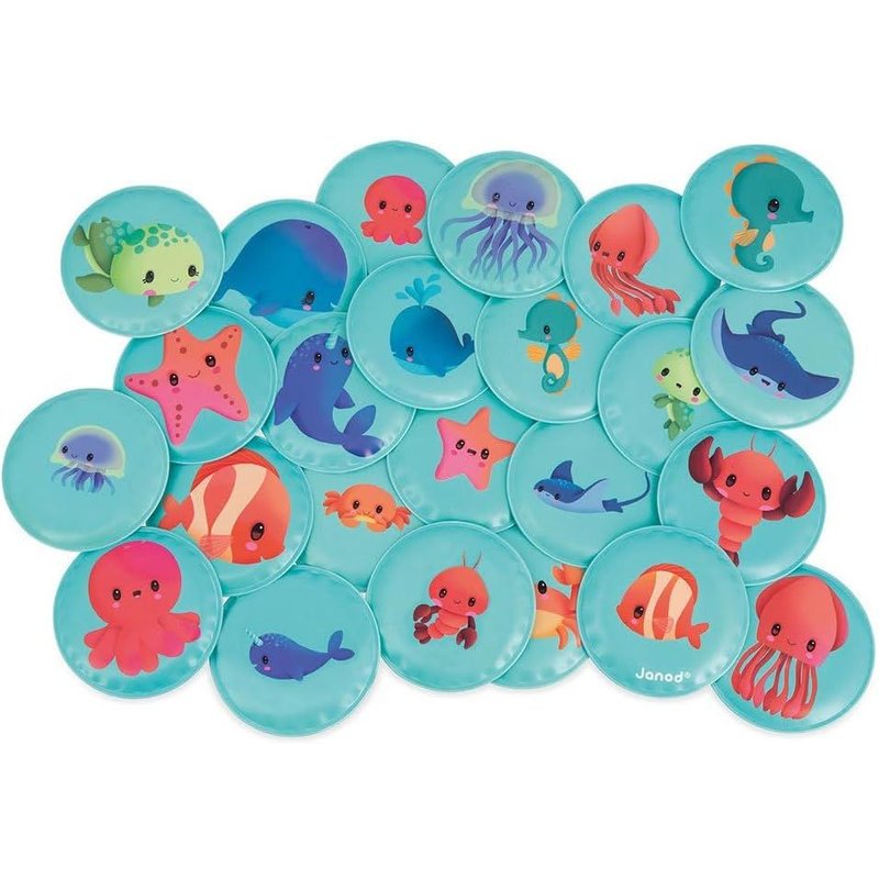 Jeu De Mémo Mes Bébés Animaux-Jouet Pour Le Bain-24 Pièces Flottantes-Jeu De Mémoire Enfant-Jouet Évolutif-Dès 24 Mois,J04723