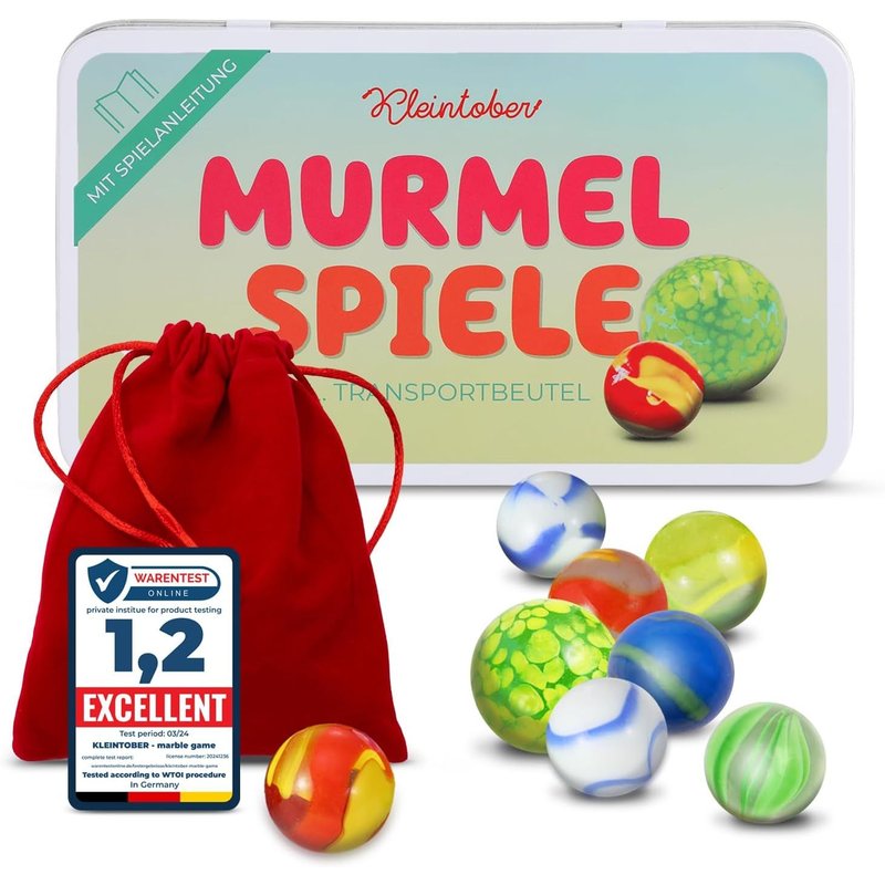 25 Billes PremiumSet De Billes Pour JouerPépites Rares De SoleilInstructions Pour 5 JeuxBilles En VerreBilles ClassiqueMarbres De Verre