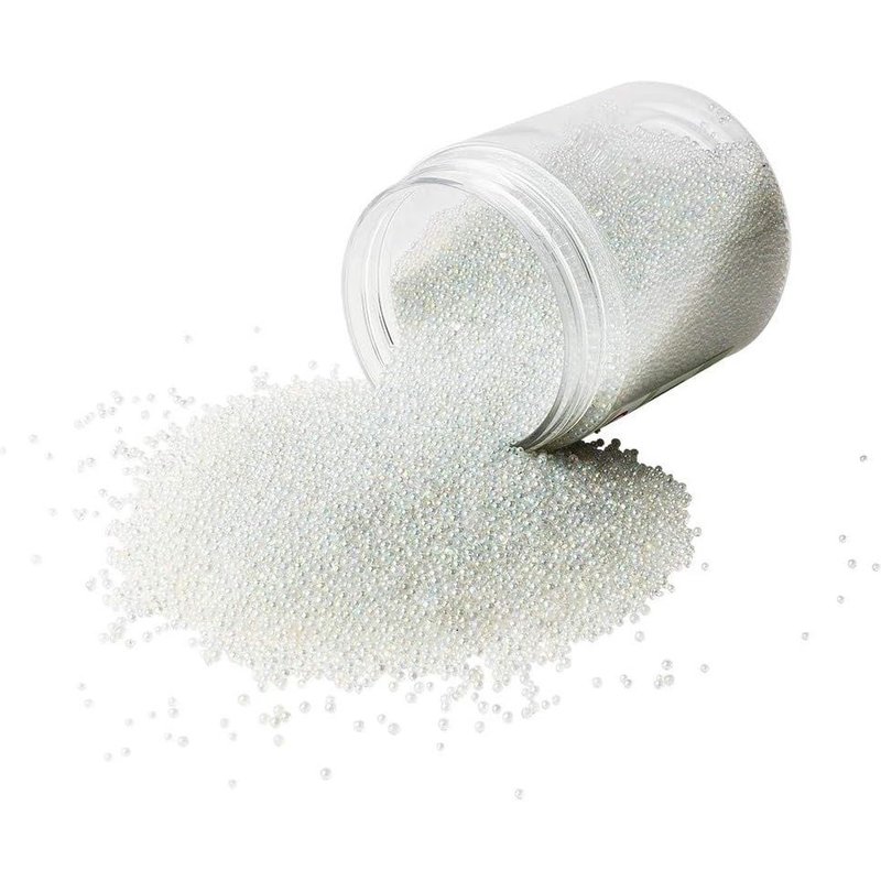 Billes De Verre À Effet-Diamètre De 1 Mm À Ø 1,5 Mm-125 G-Transparentes-Irisées