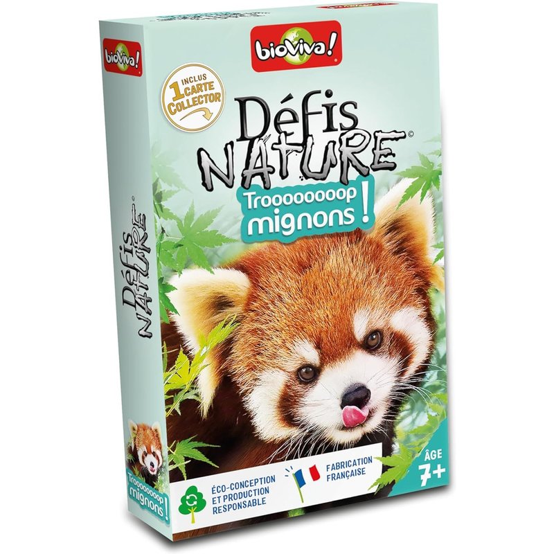 Défis Nature-Trop Mignons-Pariez Sur Les Points Forts De Vos Animaux Pour Gagner La Bataille-2 À 6 Joueurs-Dès 7 Ans-Fabriqué En France-660686,Multicouleur