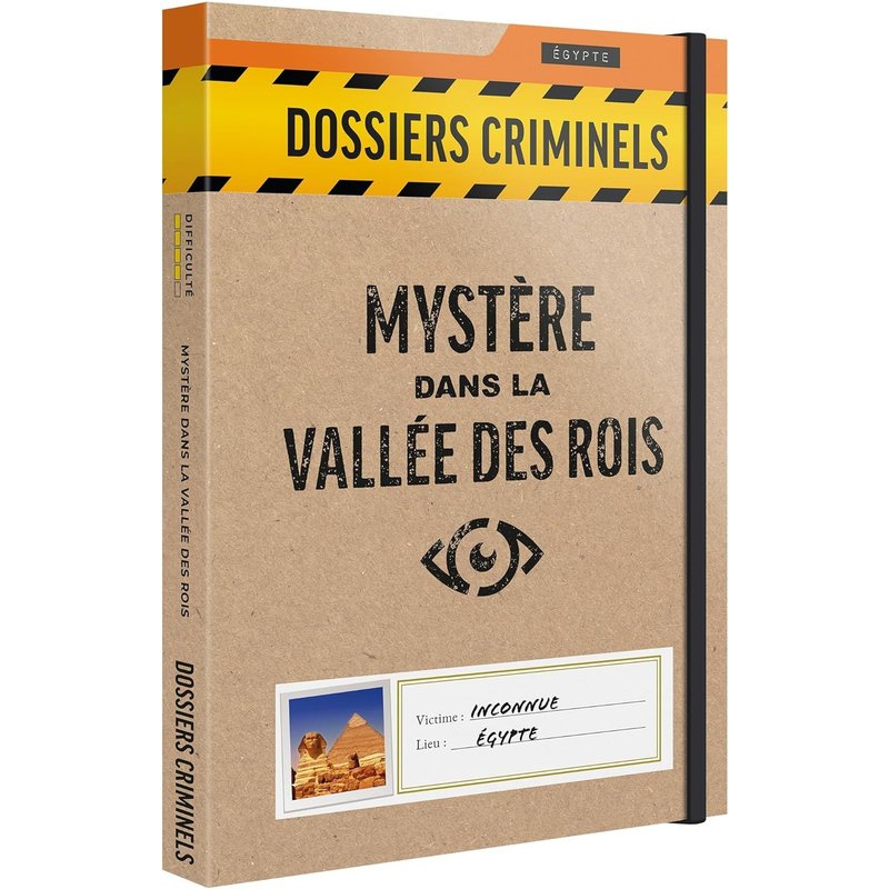 Dossiers Criminels-Mystère Dans La Vallée Des Rois : Découverte Macabre Dans Un Tombeau Pharaonique-Jeu De Societe Escape Game-Jeu D'enquête Immersif Et Collaboratif
