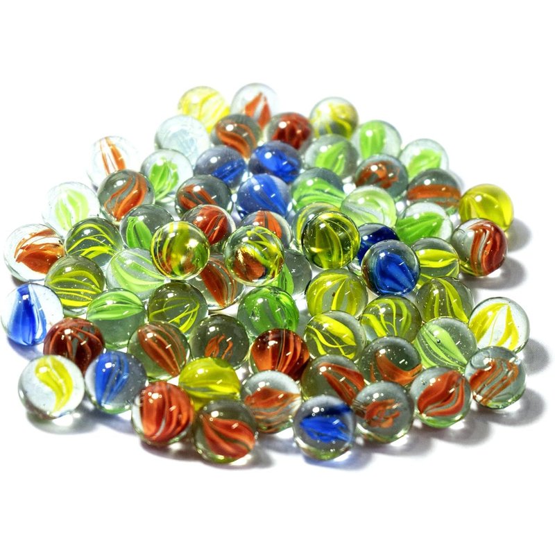 40 Billes En Verre-15mm Billes ?Il De Chat Pour Enfants-Jeu Classique Intérieur & Extérieur-Billes Colorées Traditionnelles-Décoration & Collection
