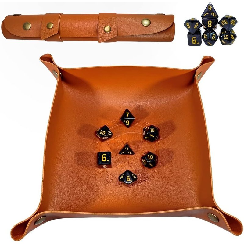 Dungeon Piste De Dés,Plateau Jeu De Dés + Ensemble De Dés,Plateau De Des Pliable,Donjons Et Dragons,D&d,Dungeons And Dragons,Dnd,Rpg,Jeux De Rôle.