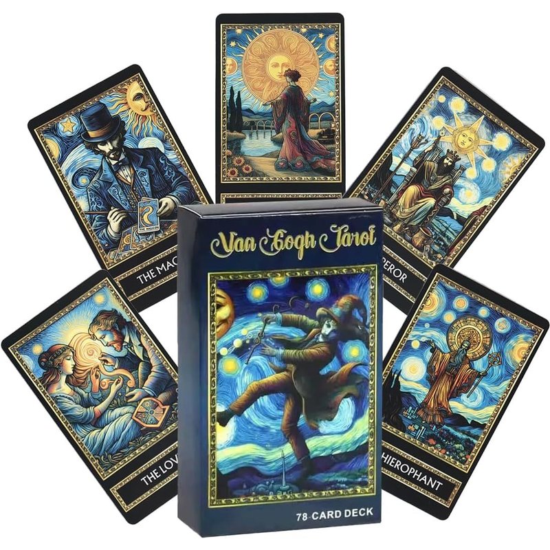 Jeu De Tarot 78 Cartes A Jouer,Tarot Pour Débutants-Van Gogh Sonnenblumenn