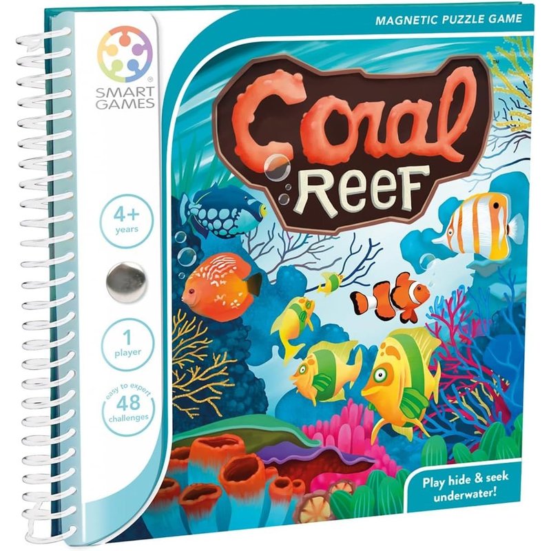 Coral Reef,Magnetic Puzzle Game With 48 Challenges,4+ Years