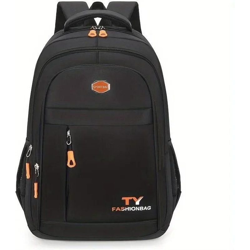 Sac à dos pour hommes 1 pièce,sac à dos décontracté étanche de grande capacité,sac à dos d'ordinateur réglable Orange