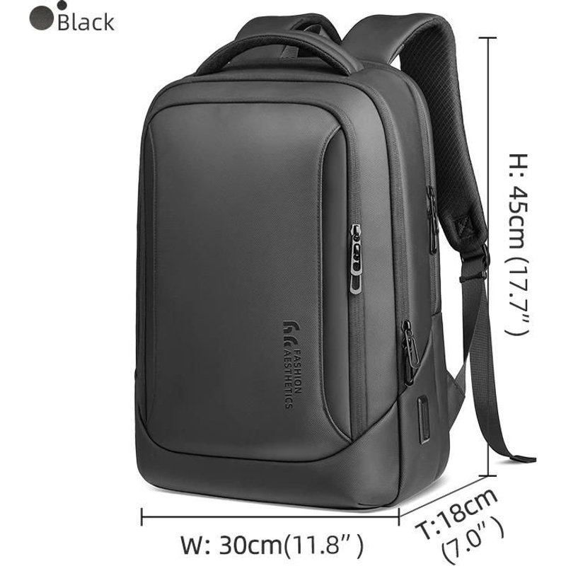 sac à dos pour ordinateur portable de styliste pour hommes,sacs d'école étanches pour garçons d'université,sac à dos de voyage,Black