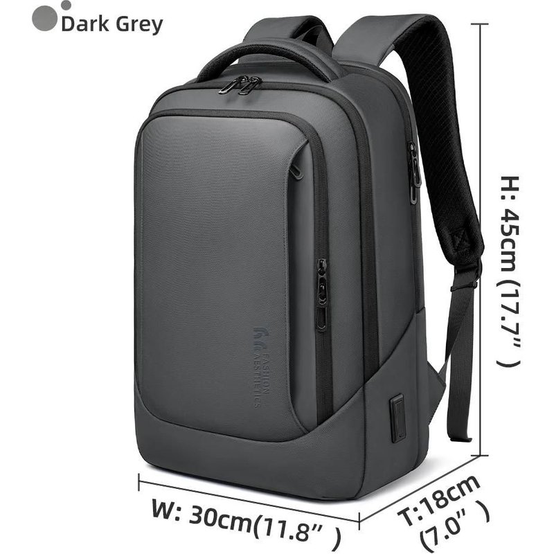 sac à dos pour ordinateur portable de styliste pour hommes,sacs d'école étanches pour garçons d'université,sac à dos,Gris foncé