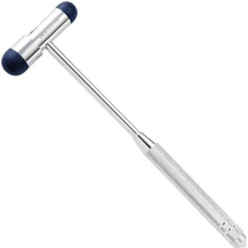 Marteau à réflexes neurologiques avec un pinceau intégré pour réactions cutanés et superficielles-Bleu Marine (MDF515BT-04)