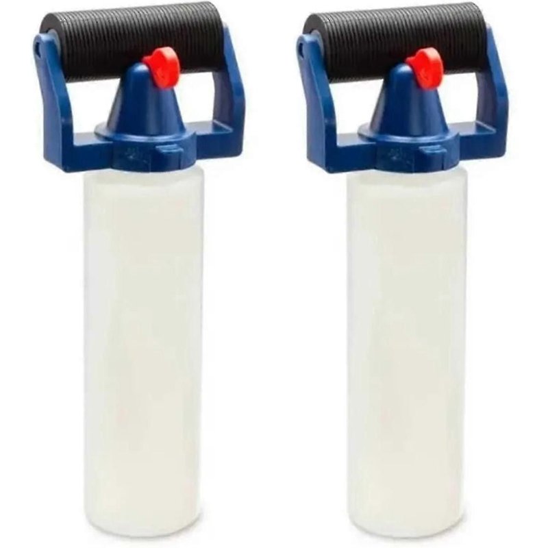 Lot de 2 rouleaux applicateurs de colle, flacons applicateurs en plastique PE de 227 g, pour le traitement du bois et la peinture