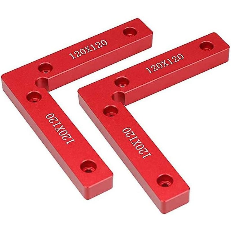 Pince d'angle à 90 degrés, 4,7 x 4,7 pouces, en alliage d'aluminium, pour menuiserie