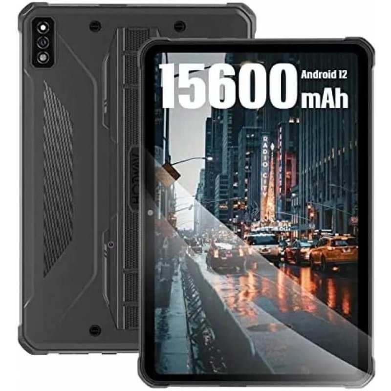 Tablette Robuste HOTWAV R5 15600mAh 10.1¡å 4Go+64Go/1To TF Octa-Core, 16MP Camera Tablette Tactile Dual SIM 4G LTE/5G WiFi/GPS, Noir