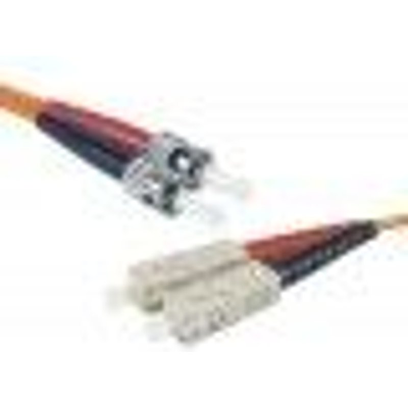 exertis Connect - Cordon de raccordement - SC multi-mode (M) pour ST multi-mode (M) - 2 m - fibre optique - duplex - 50 / 125 microns - OM2 - orange