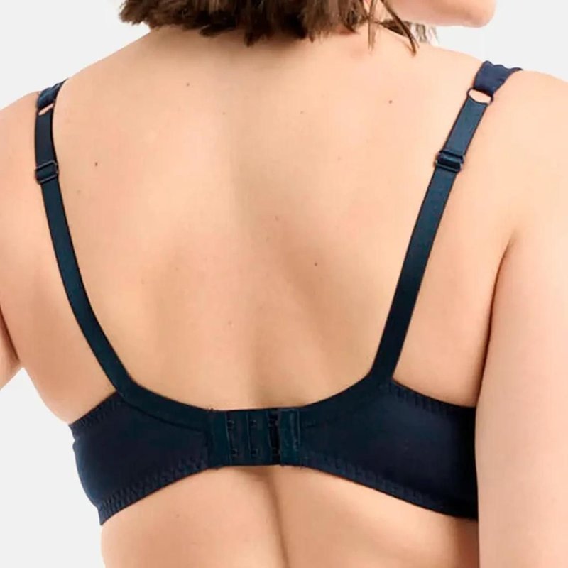 Soutien-Gorge Maternité Et Allaitement Sans Armatures Bleu En Coton