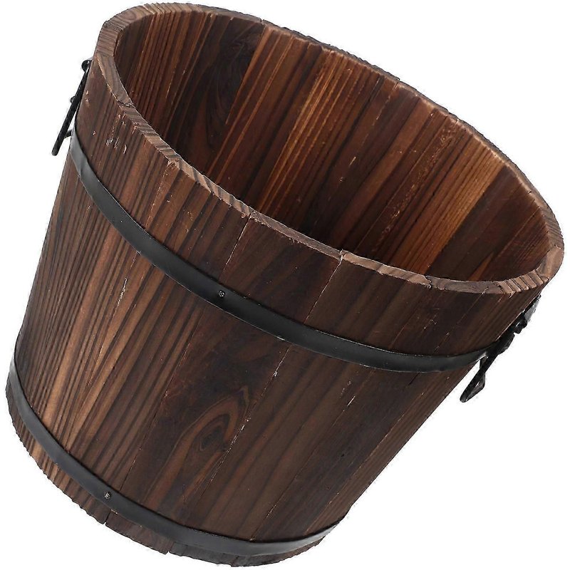 Seaux et seaux en bois, accessoires de jardin élégants avec base respirante, utilisation à long terme