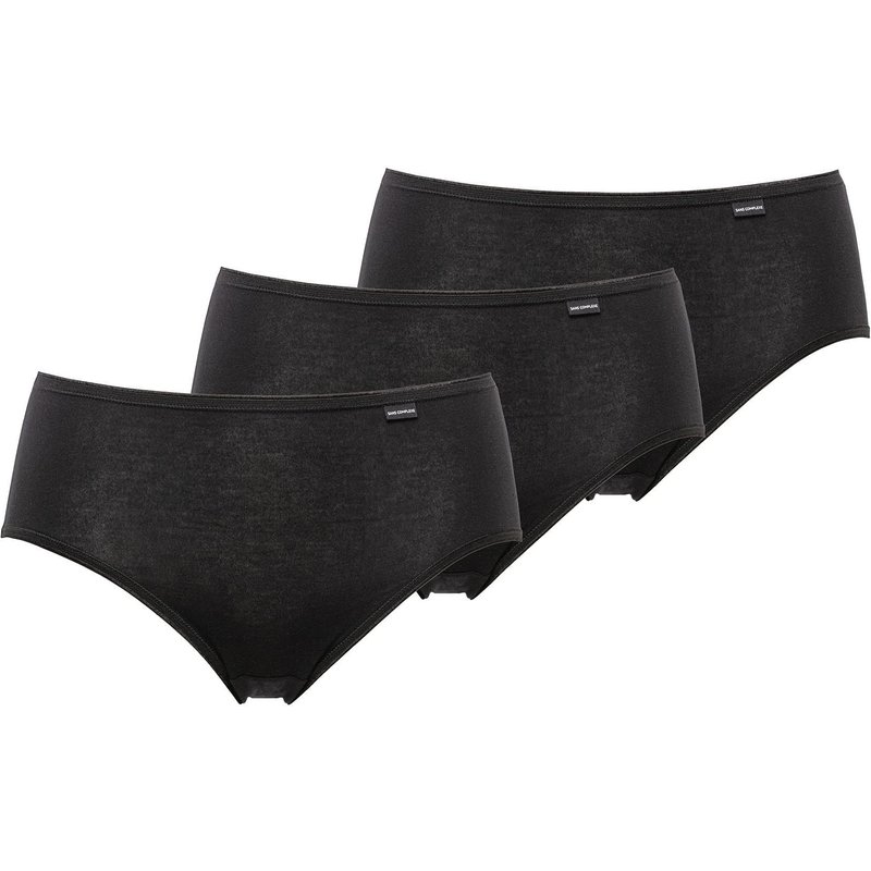 Lot De 3 Culottes Coton Bio - Noir
