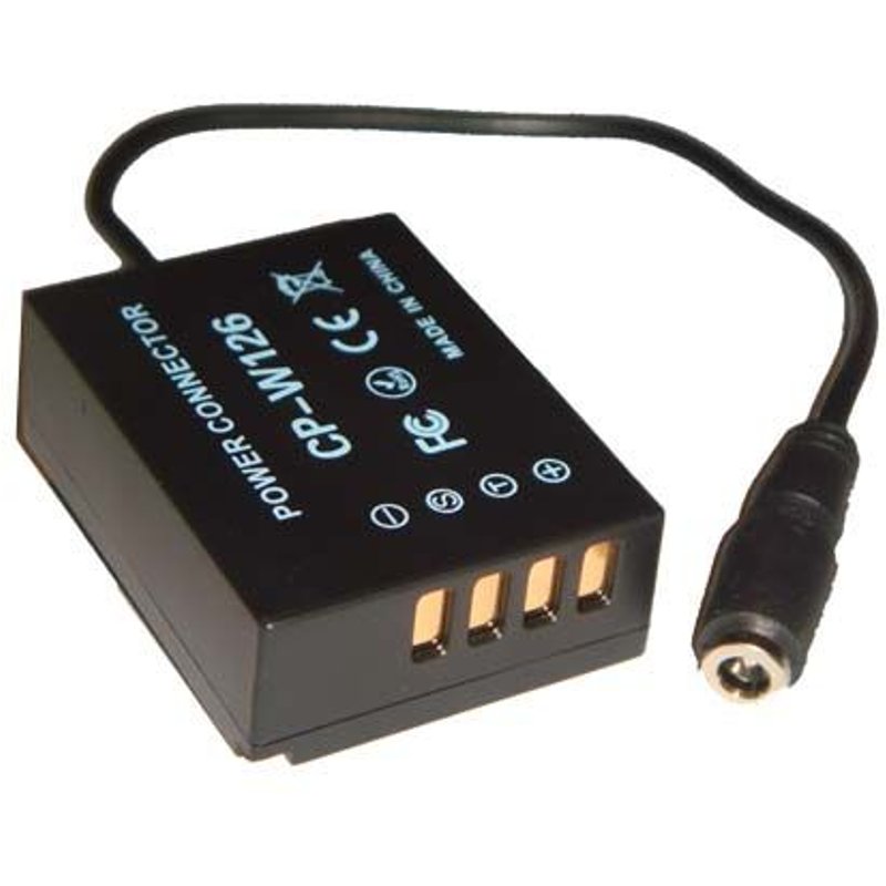 vhbw Adaptateur batterie factice remplacement pour Fuji / Fujifilm CP-W126 pour appareil photo, reflex, numérique, DSLR
