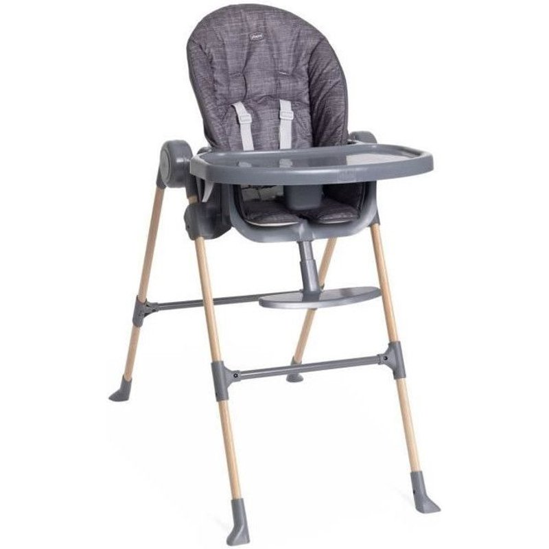 Chaise-haute évolutive Polly Essential Coal - Gris